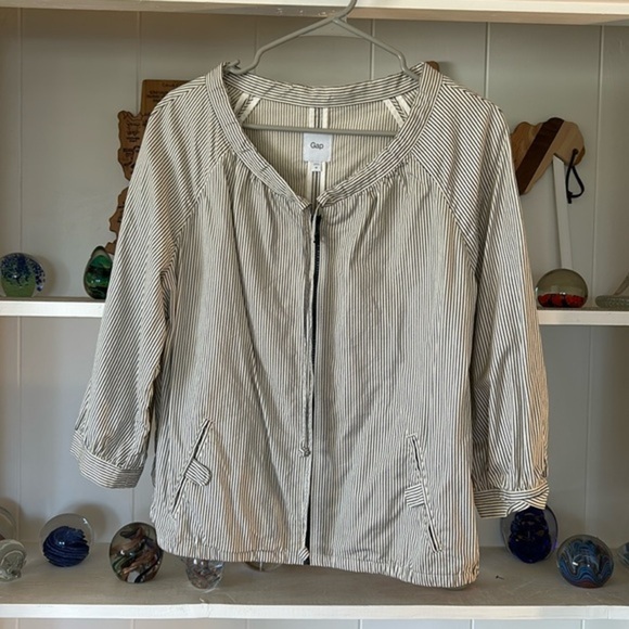 GAP 100% Cotton 3/4 Length Sleeve Top / Jacket - Picture 1 of 9